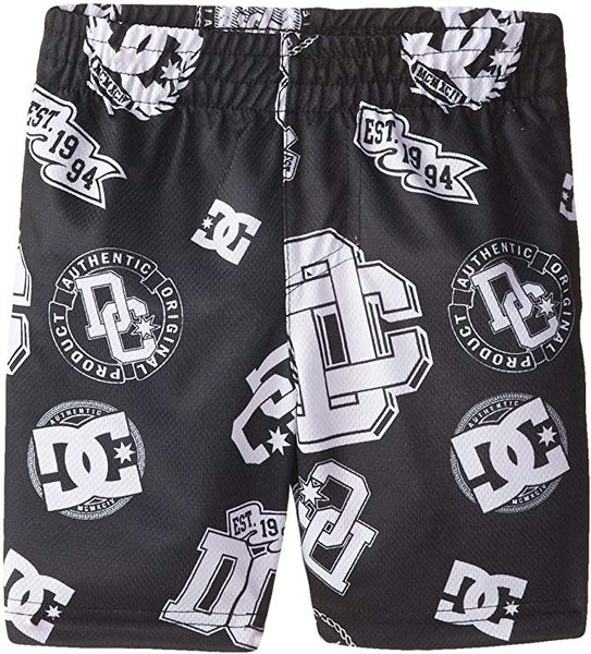 DC Shoe Co black and white logo boardshort