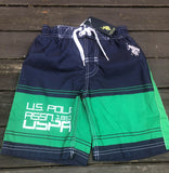 U.S Polo Assn Navy and Green Boardshorts