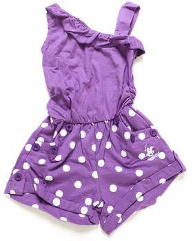 Beverly Hills Polo Club Purple Polka Dot Jumpsuit