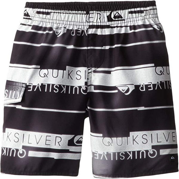 Quiksilver Black and White Volley Boardshorts