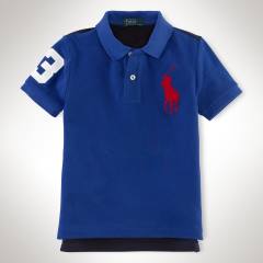 Ralph Lauren Freshwater Blue Color Block Polo Shirt