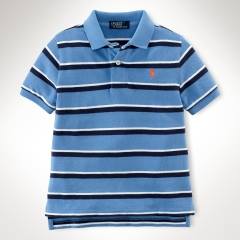 Ralph Lauren Blue Stripe Polo Shirt