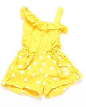 Beverly Hills Polo Club Yello Polka Dot Jumpsuit