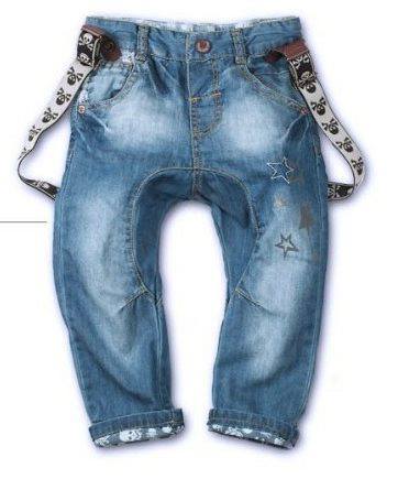 Next denim jeans with removable skull and crossbone braces