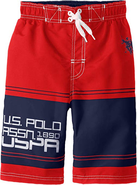 U.S Polo Assn Red Boardshorts