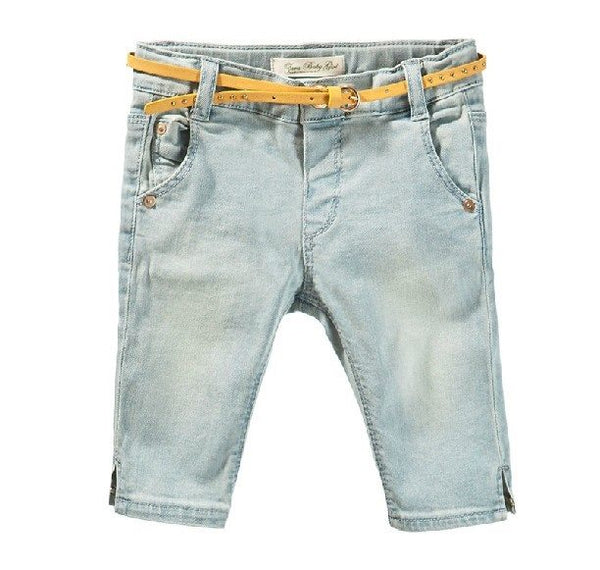 Zara Denim Shorts With Studded Belt