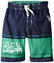 U.S Polo Assn Navy and Green Boardshorts